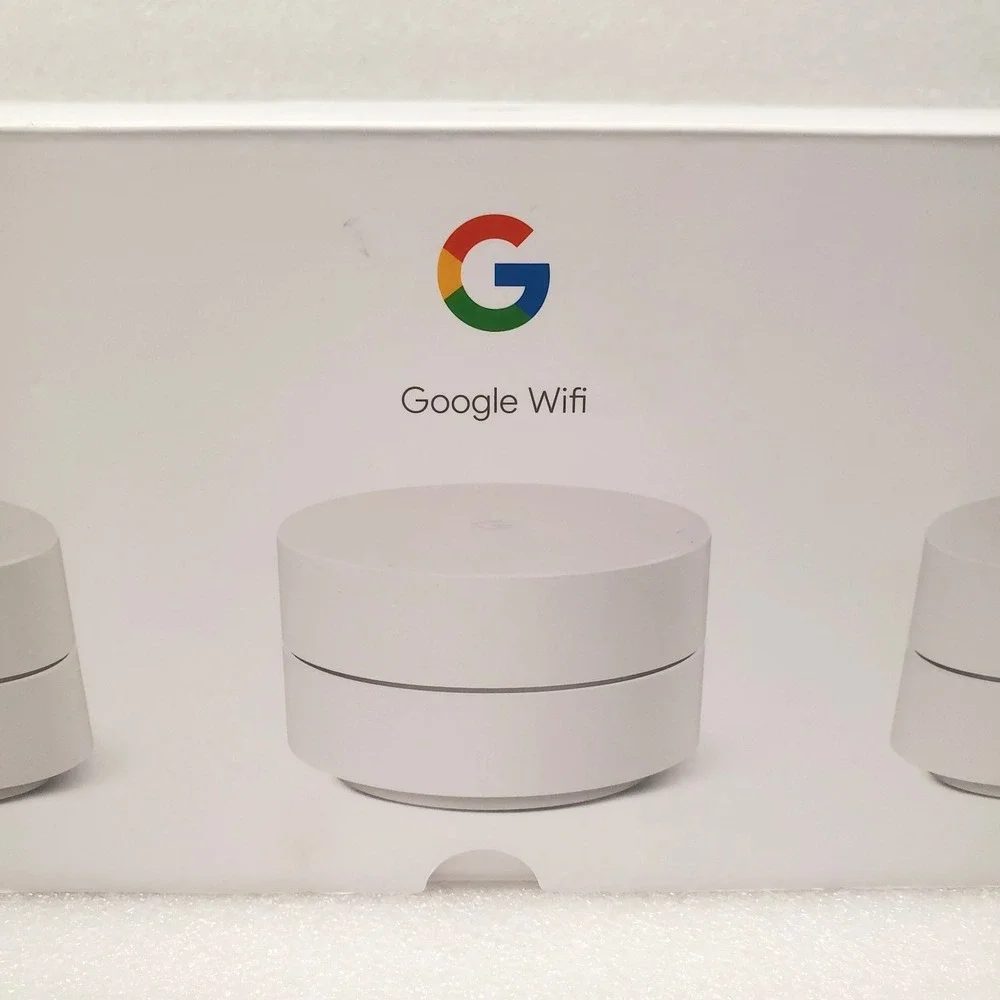 Google Wifi AC1200 Mesh Wi-Fi System 3 Pack Model GJ2CQ  Open Box